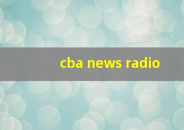 cba news radio